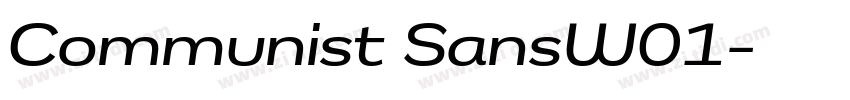 Communist SansW01字体转换